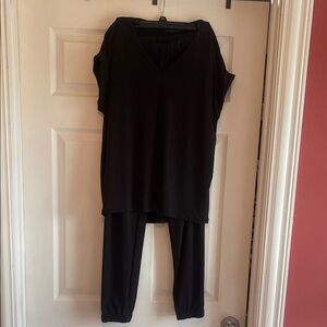 Black Women's Track Pants & Joggers Set